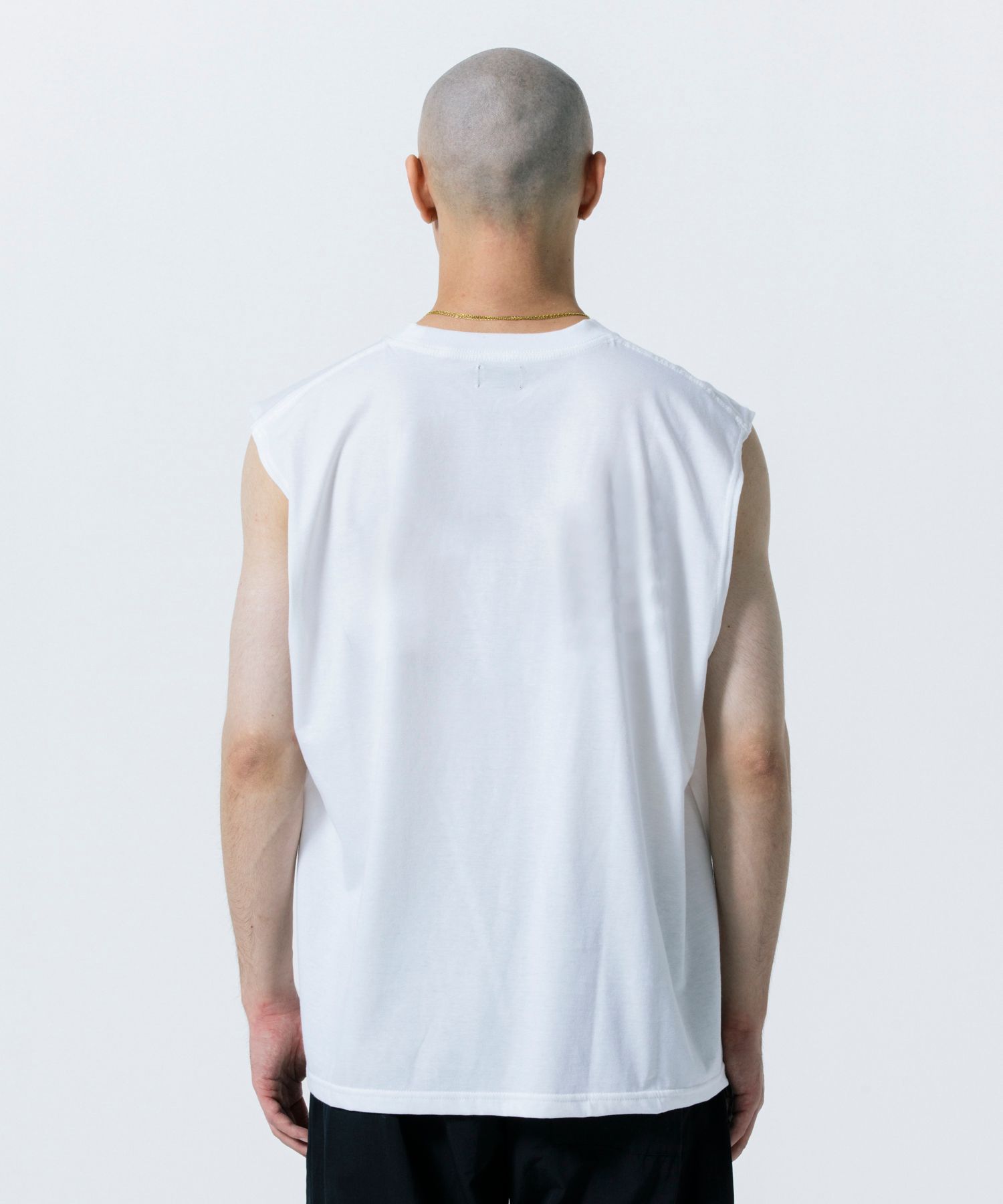 R9 RTWYLA NOSLEEVE TEE (WHITE) / オリジナル ノースリーブ Tシャツ