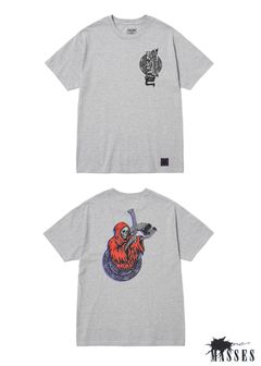 ×MASSES T-SHIRT SAW (GRAY) / マシス コラボレーション プリントT