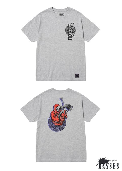 ×MASSES T-SHIRT SAW (GRAY) / マシス コラボレーション プリントT