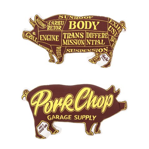 PORK CUSHION (BROWN/MUSTARD) / ポーククッション