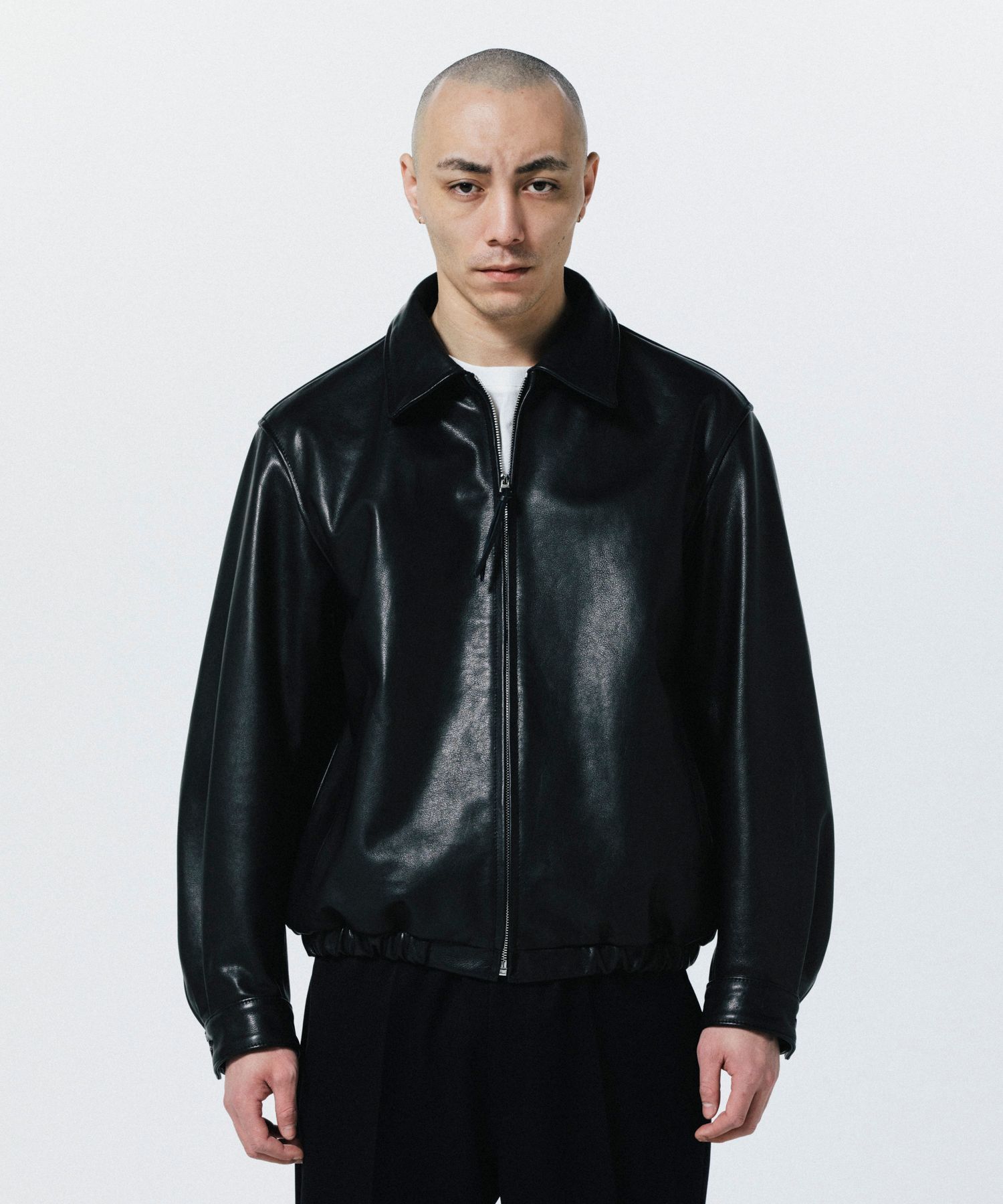 R9 LEATHER JACKET (BLACK) / レザージャケット