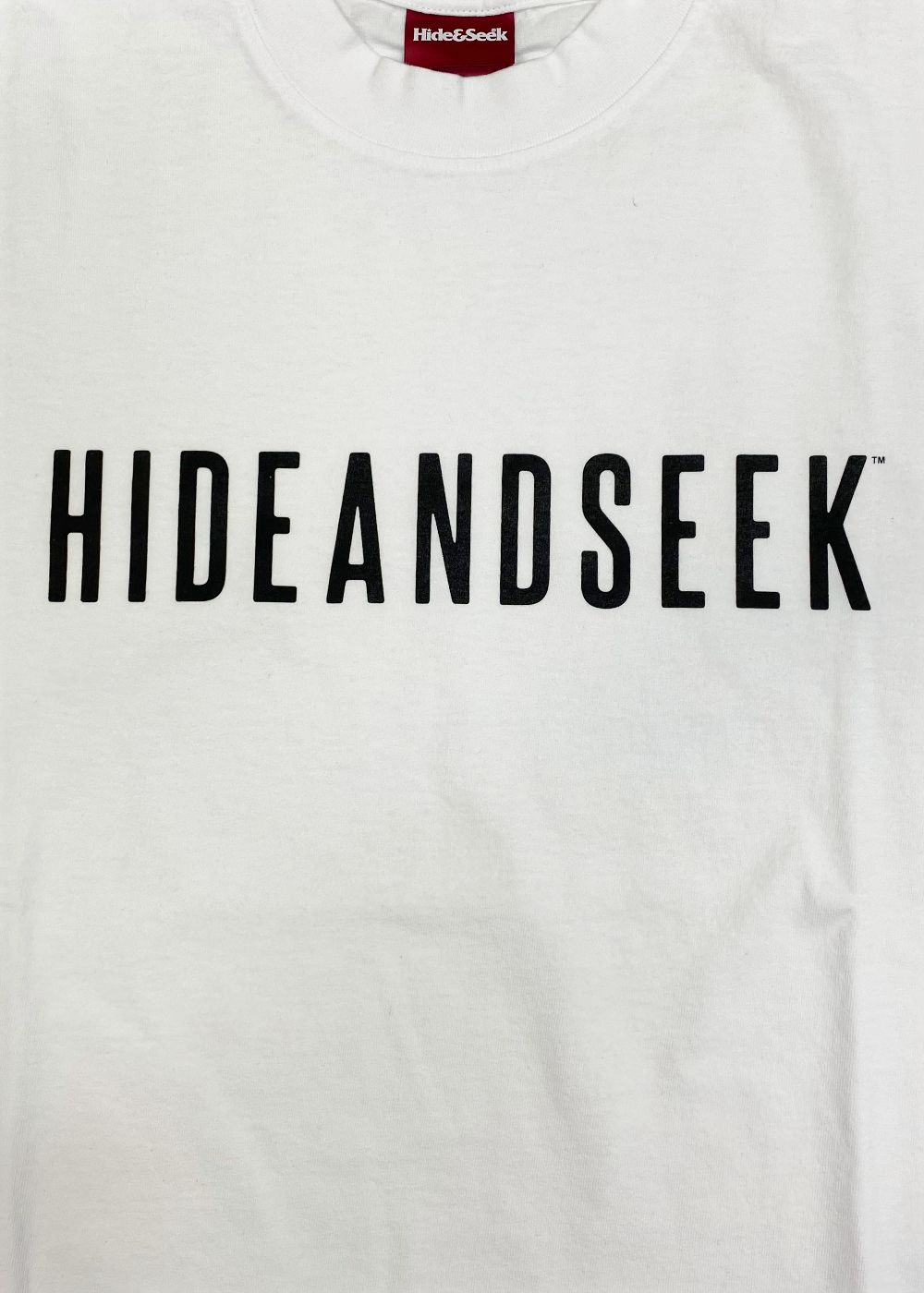 Logo L/S Tee-2 (WHITE) / ロゴ プリント ルーズフィット ロングスリーブ Tシャツ