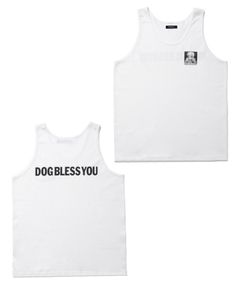 MARIA TANK TOP (WHITE) / プリント タンクトップ