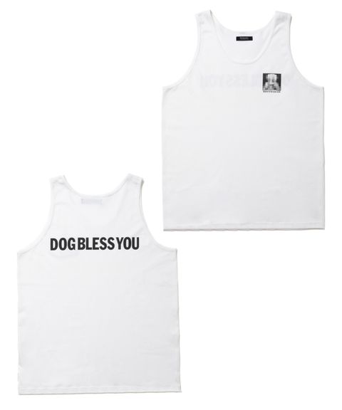 MARIA TANK TOP (WHITE) / プリント タンクトップ