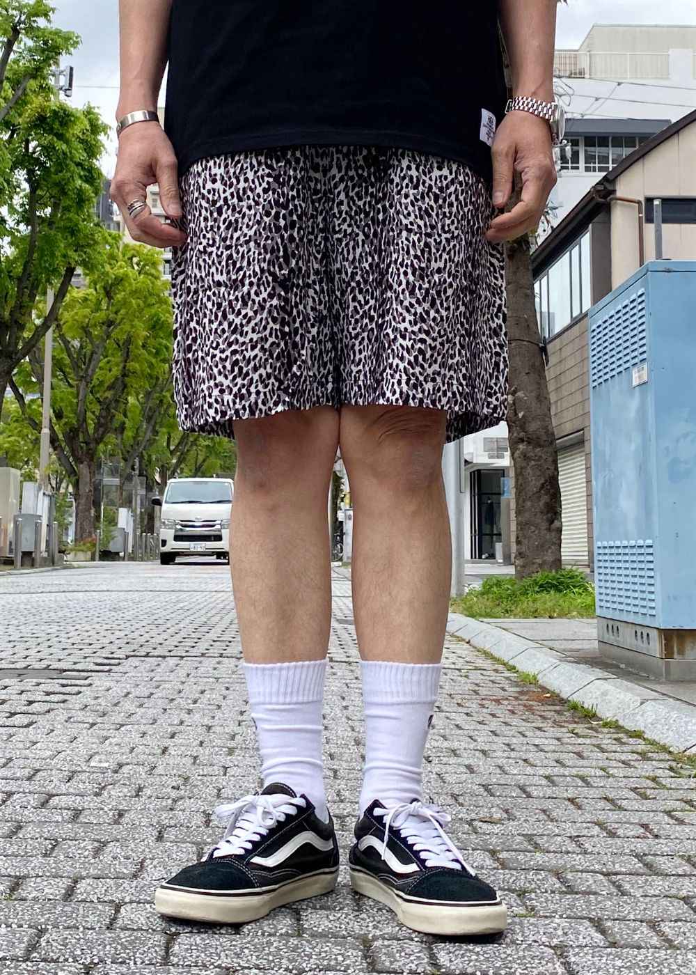 Leopard Short (WHITE) / オリジナル レオパード イージーショーツ
