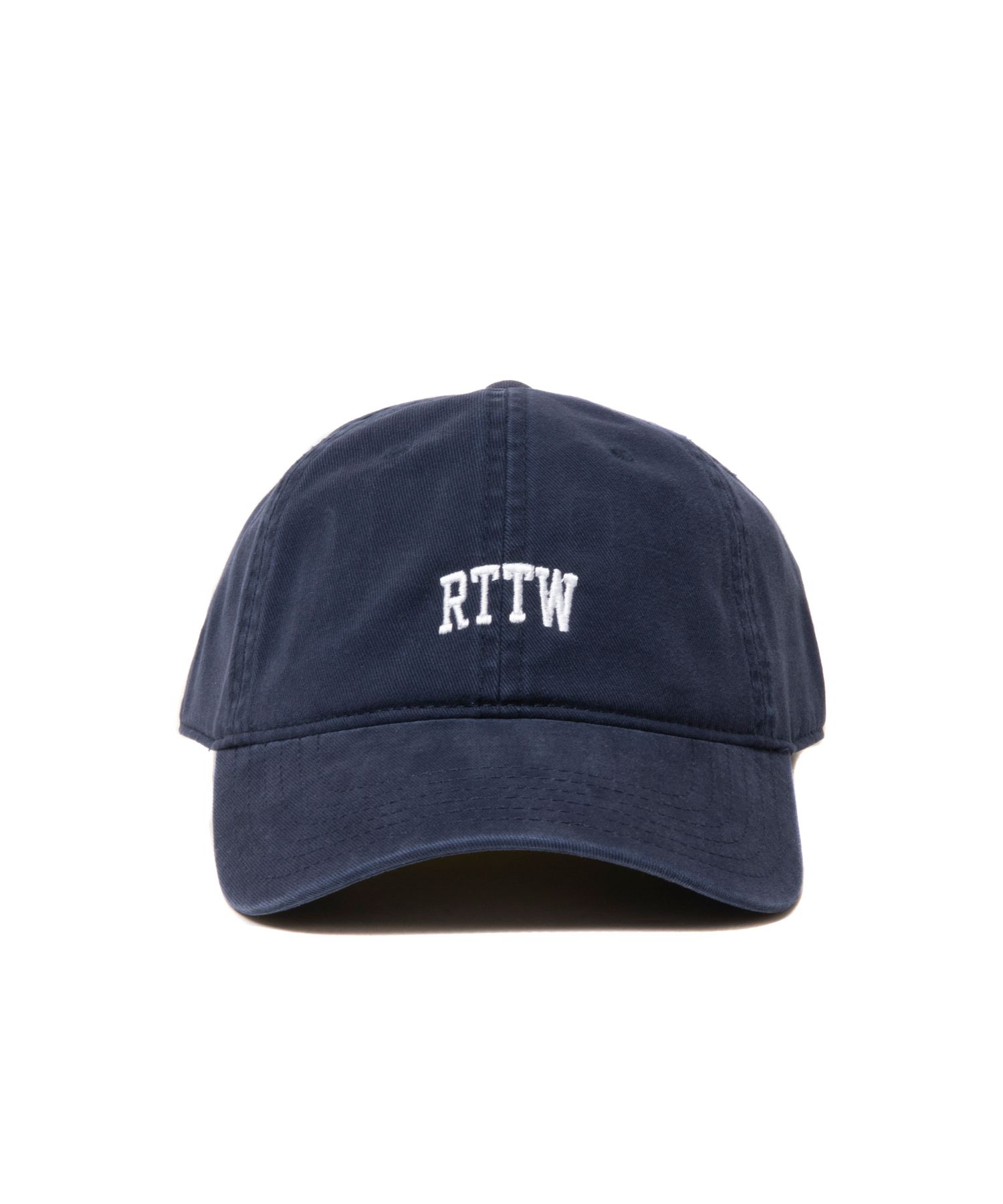 DAD RTTW CAP (NAVY) / ロゴ刺繍 ダッドキャップ。