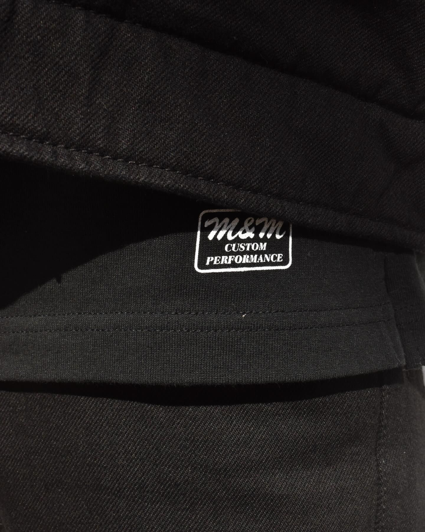 M&M CUSTOM PERFORMANCE × MINEDENIM Star Embroidery Pocket Tee (BLACK) / × M&M カスタムパフォーマンス  コラボ Tシャツ