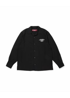 Open Collar L/S Shirt (BLACK) / オリジナル オープンカラー シャツ