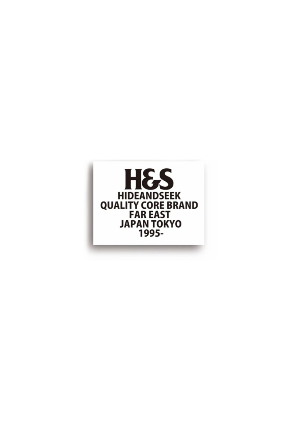 H&S STICKER (L) (WHITE) / ロゴステッカー (Lサイズ)