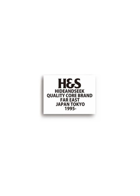H&S STICKER (L) (WHITE) / ロゴステッカー (Lサイズ)