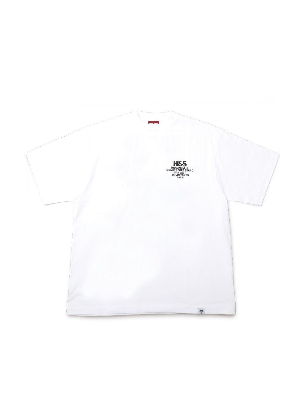 H&S Logo S/S Tee (BigSilhouette) (WHITE) / ヘビーオンス ワイド Tシャツ