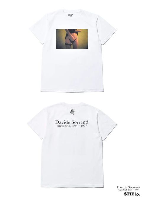 Stie-lo×Davide Sorrenti Unknown Nude T-SH (WHITE) / ×ダヴィデ・ソレンティ×スティーロ コラボフォトT
