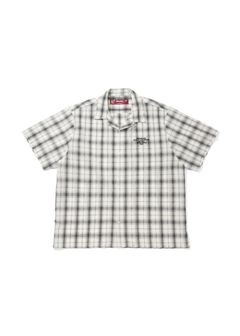 【ラスト1点】Check S/S Shirt (WHITE) / チェック シャツ