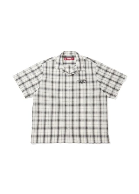 【ラスト1点】Check S/S Shirt (WHITE) / チェック シャツ