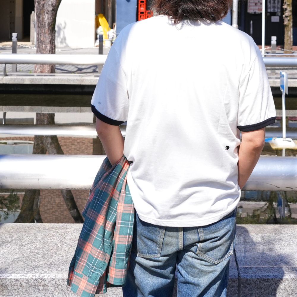TRIM TEE (WHITE) / トリム Tシャツ
