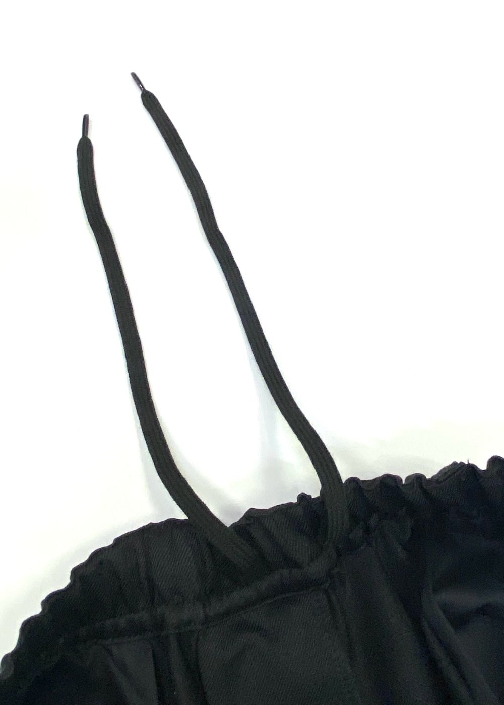 MELANGE TWILL EASY SLACKS (BLACK) / メランジ ツイル イージー スラックス