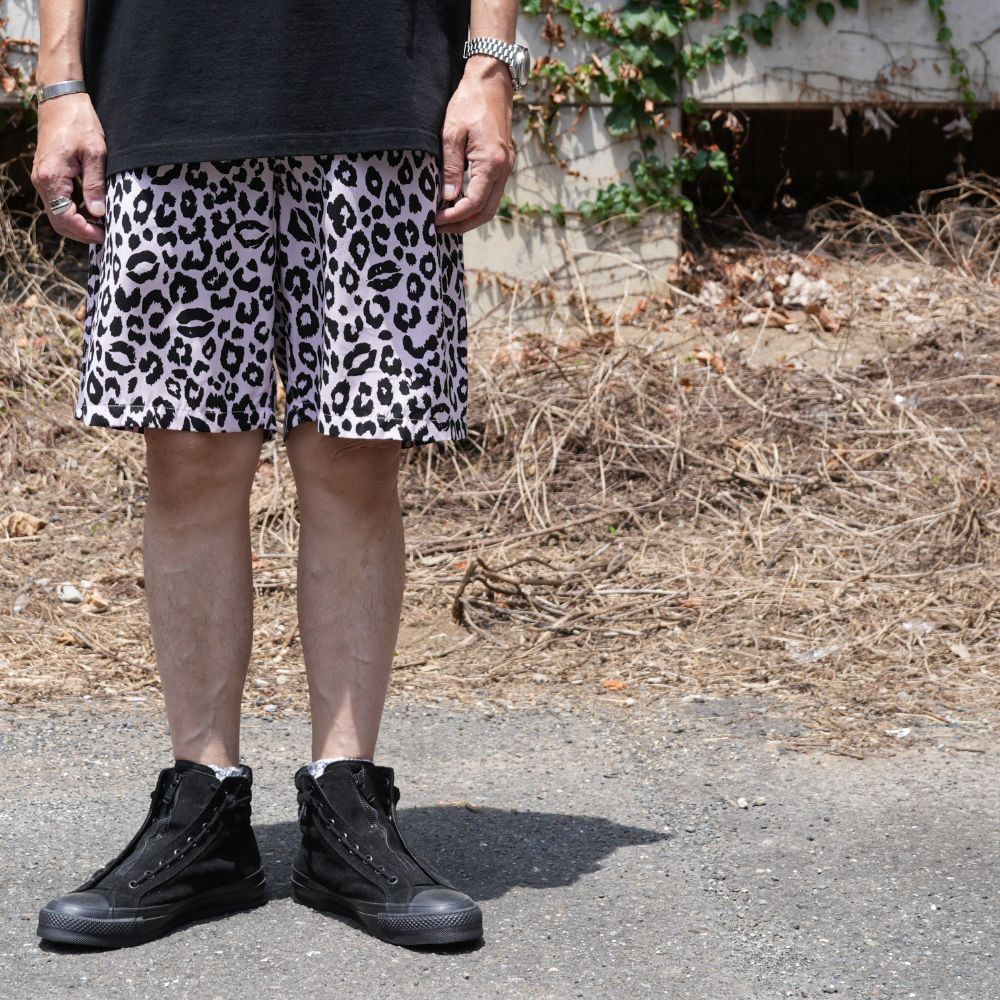 MINEDENIM - 【ラスト1点】Lips Leopard Print Easy Shorts (PNK