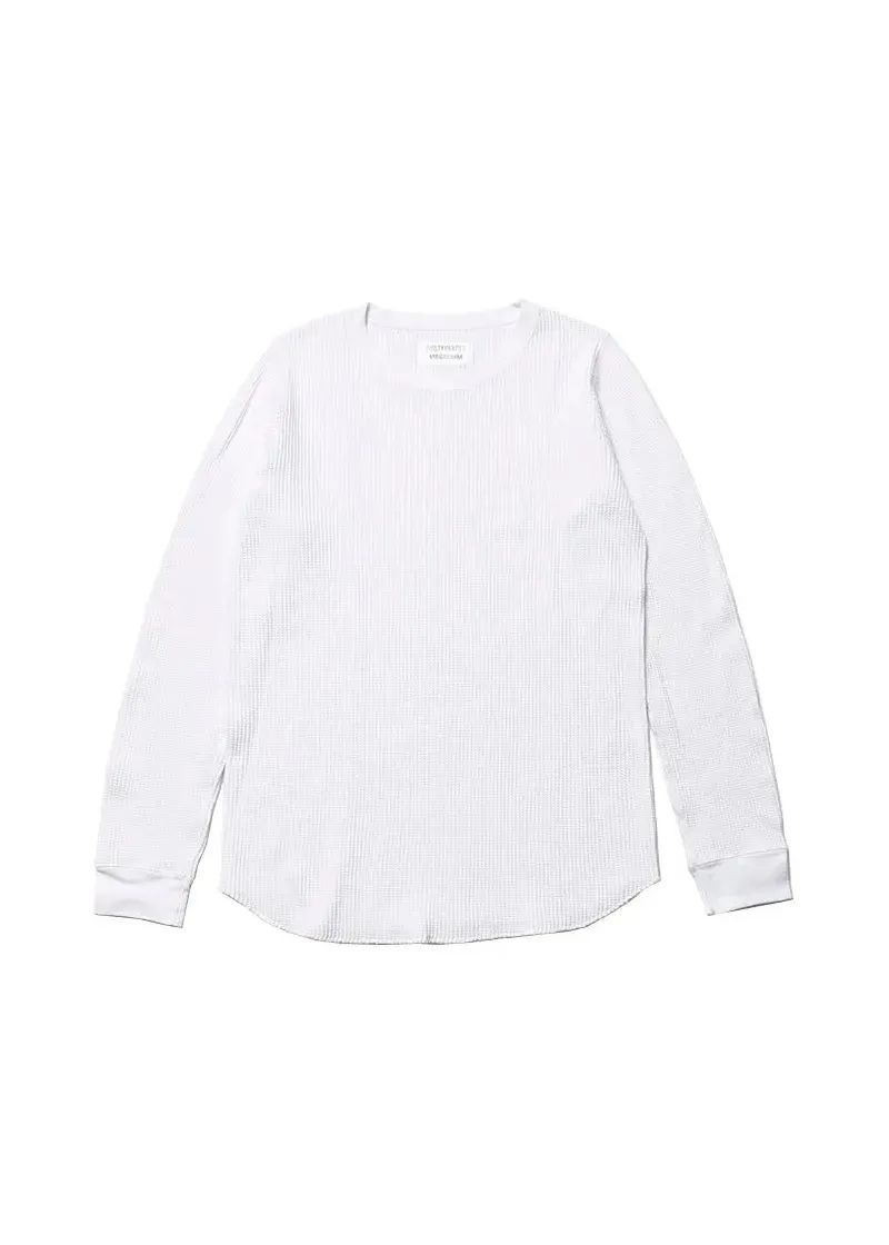 × WACKOMARIA Crew Neck Thermal (WHITE) / ワコマリア コラボサーマルカットソー