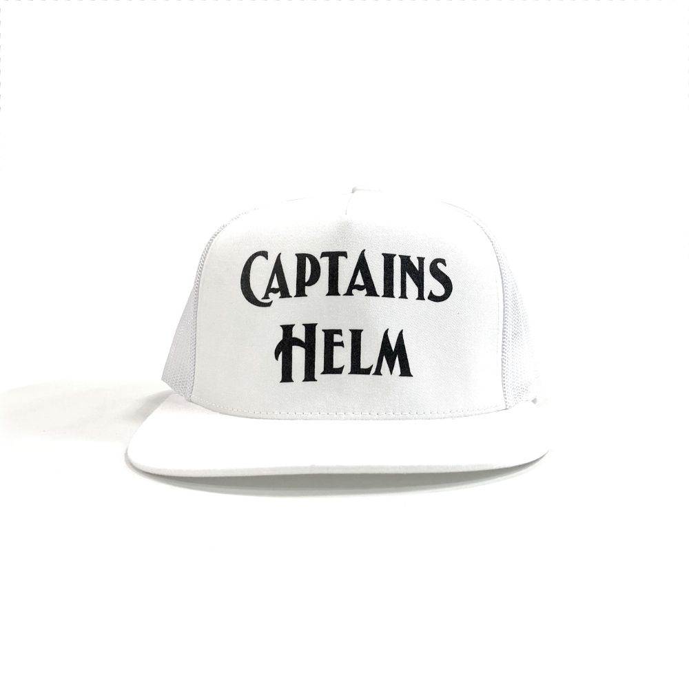 CAPTAINS HELM - CLASSIC LOGO MESH CAP (WHITE) / ロゴメッシュ