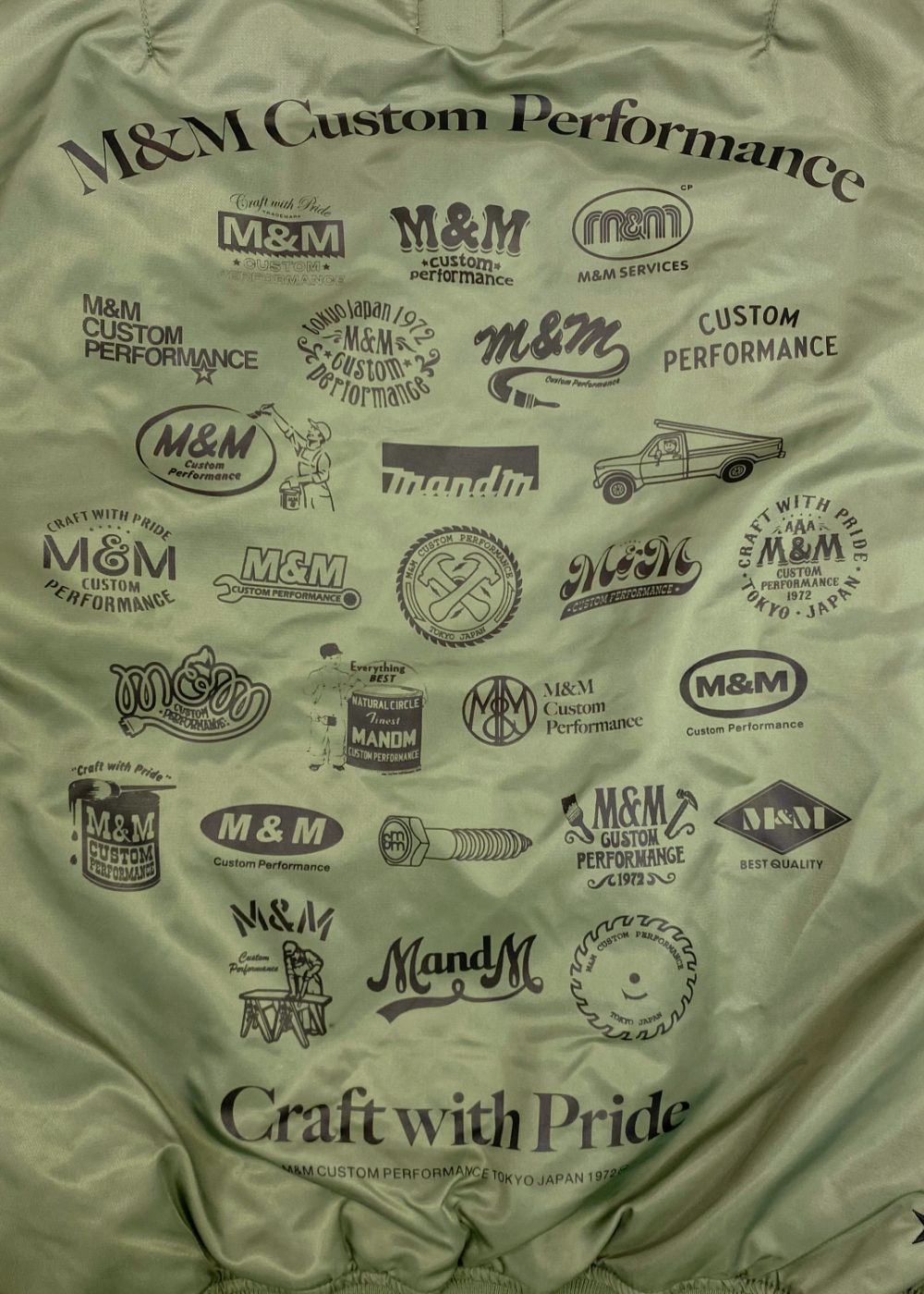 MA-1 (OLIVE) / バックプリント MA-1