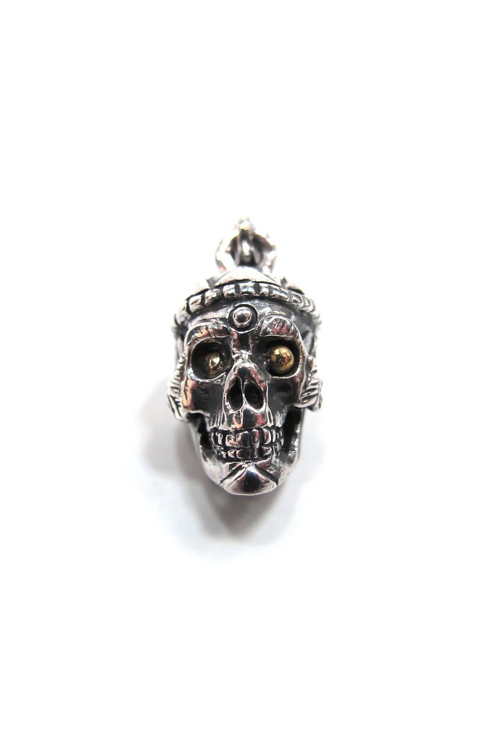 ANTIDOTE BUYERS CLUB - TIBETAN SKULL PENDANT (SILVER) / チベタン