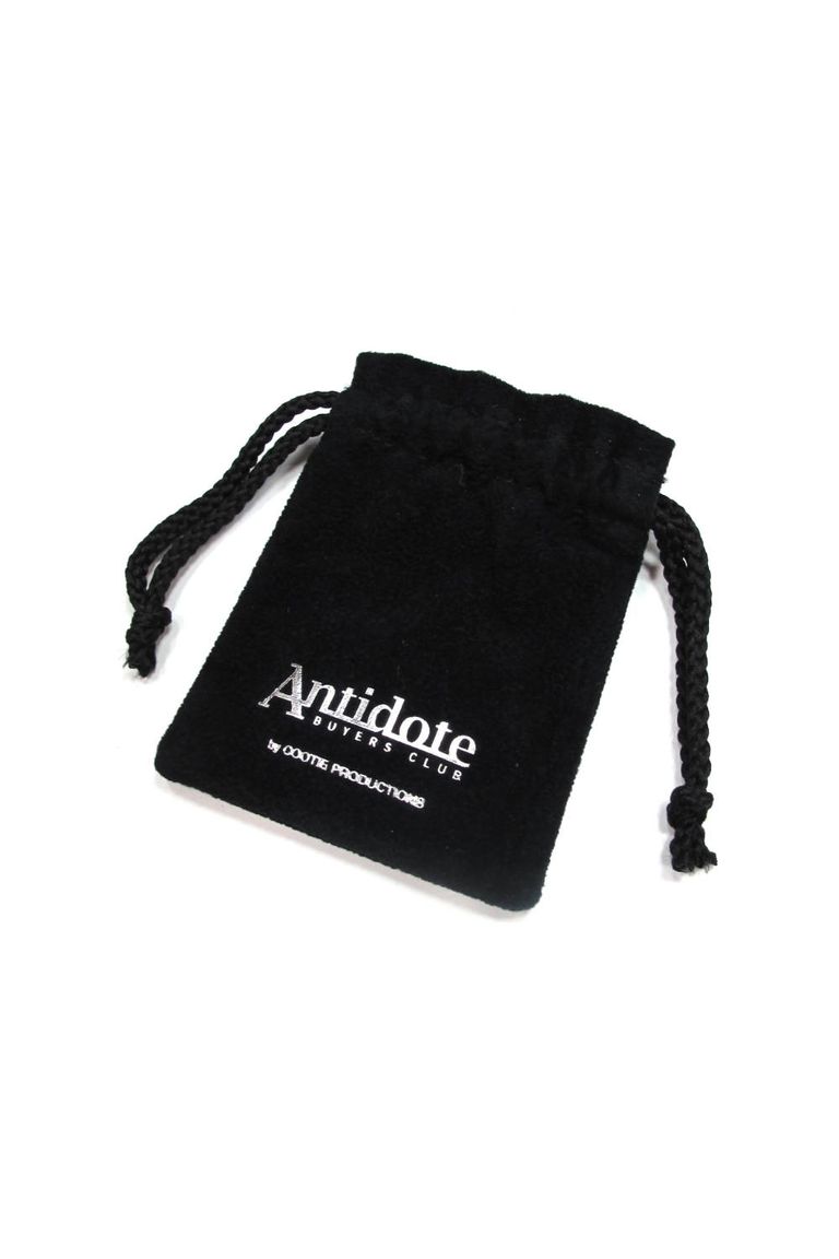 ANTIDOTE BUYERS CLUB - ENGRAVED HOOP EARRING (SINGLE) (SILVER 