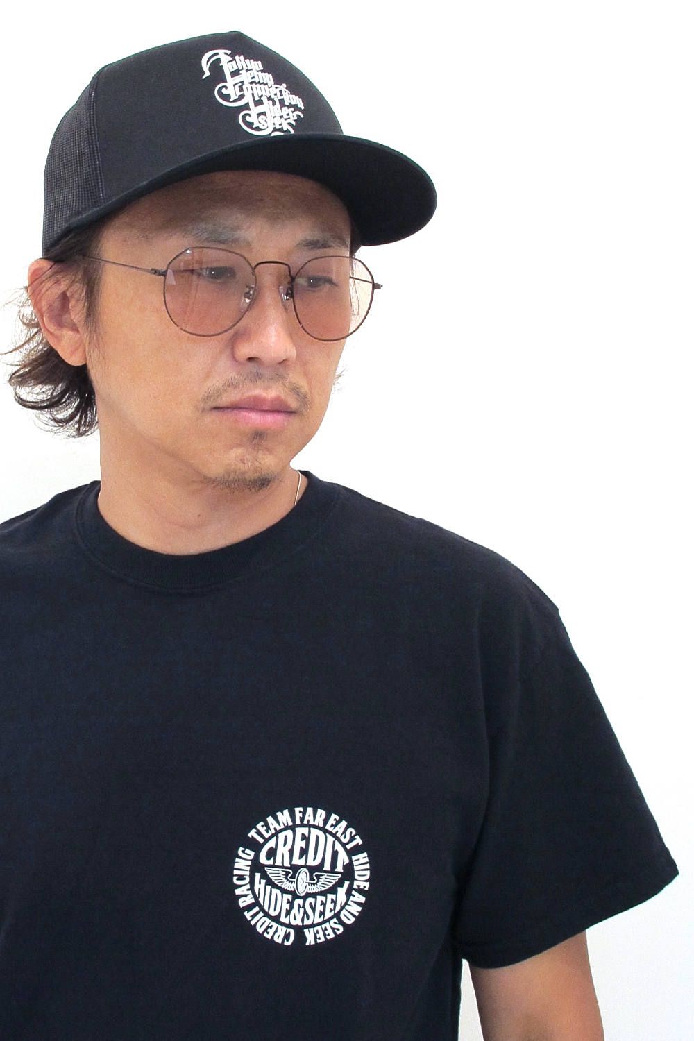 HIDE AND SEEK - × TOKYO HEMP CONNECTION MESH CAP (BLACK