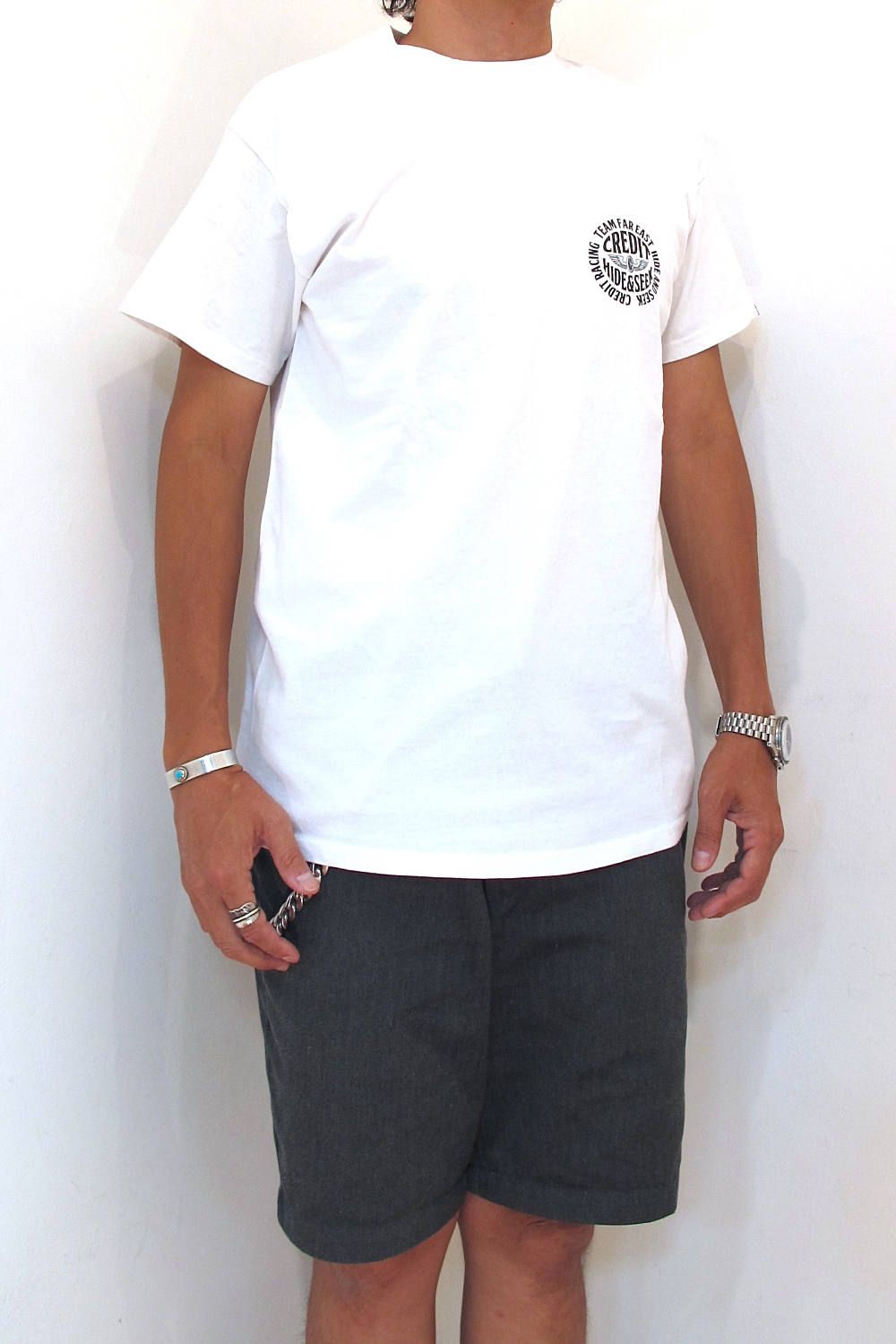 × CREDIT S/S TEE (WHITE) / クレジット コラボT