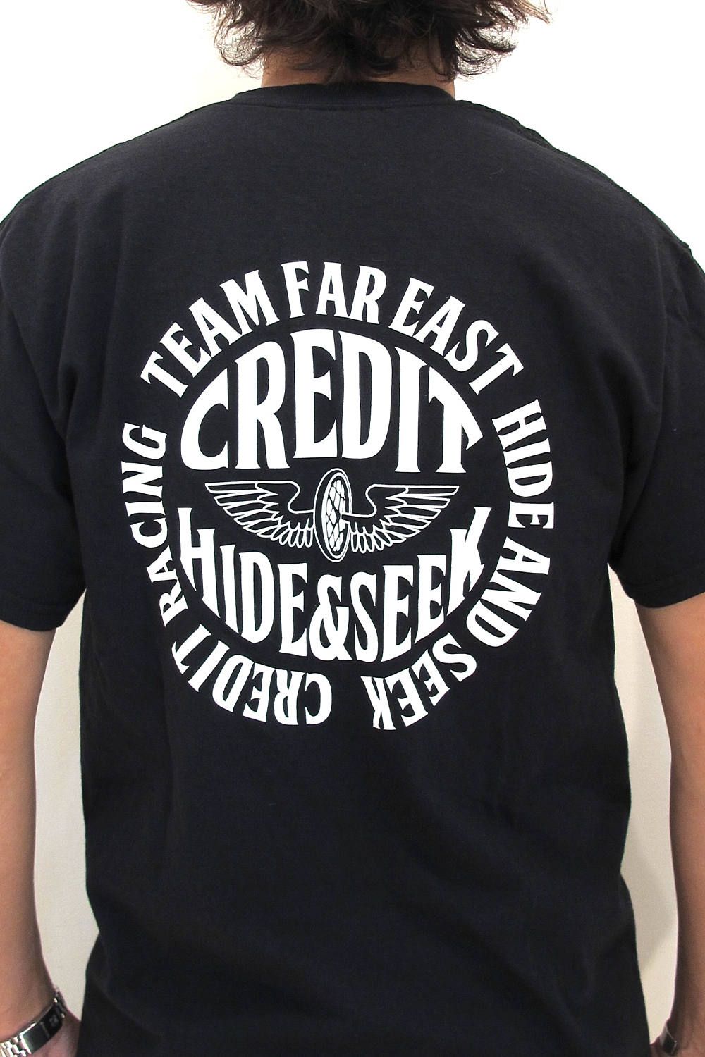 × CREDIT S/S TEE (BLACK) / クレジット コラボT