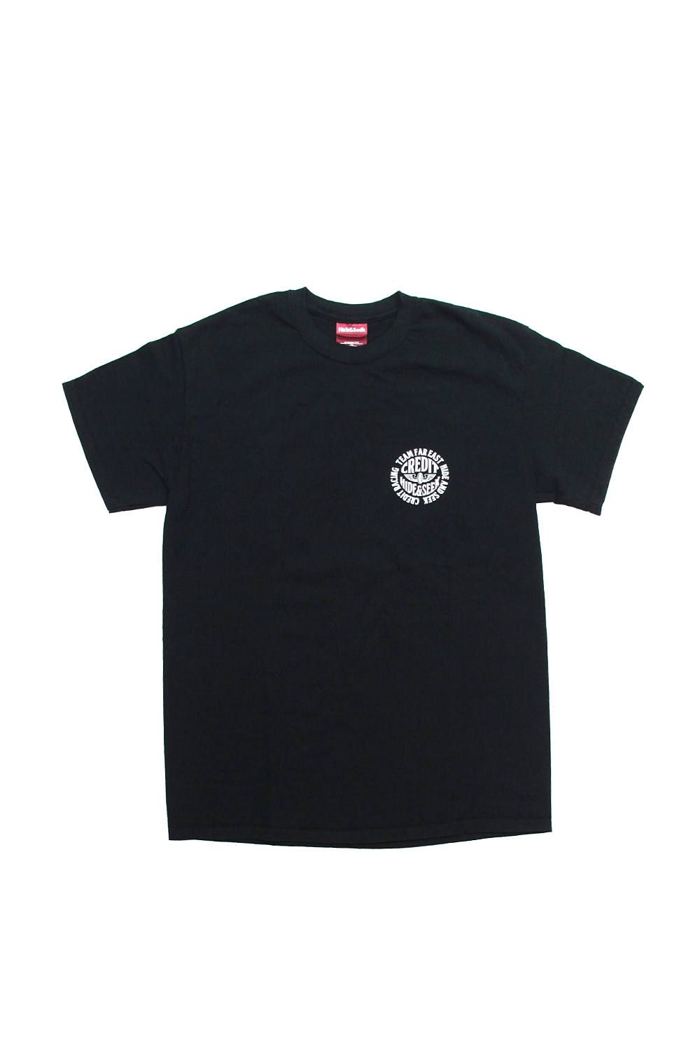 × CREDIT S/S TEE (BLACK) / クレジット コラボT