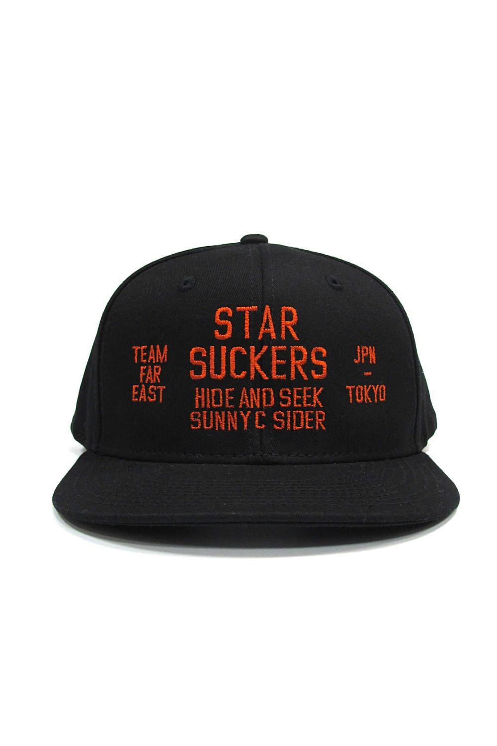 HIDE AND SEEK - × SUNNY C SIDER BASEBALL CAP (BLACK×BLUE) / サニー