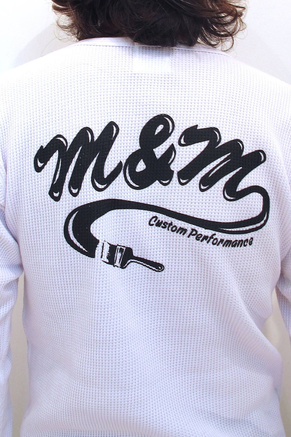 M&M CUSTOM PERFORMANCE - WAFFLE L/S T-SHIRT (WHITE) / バック ...