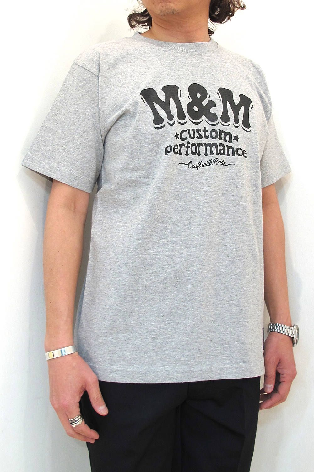 M&M CUSTOM PERFORMANCE - PRINT S/S TEE (WHITE) / ロゴプリントT ...