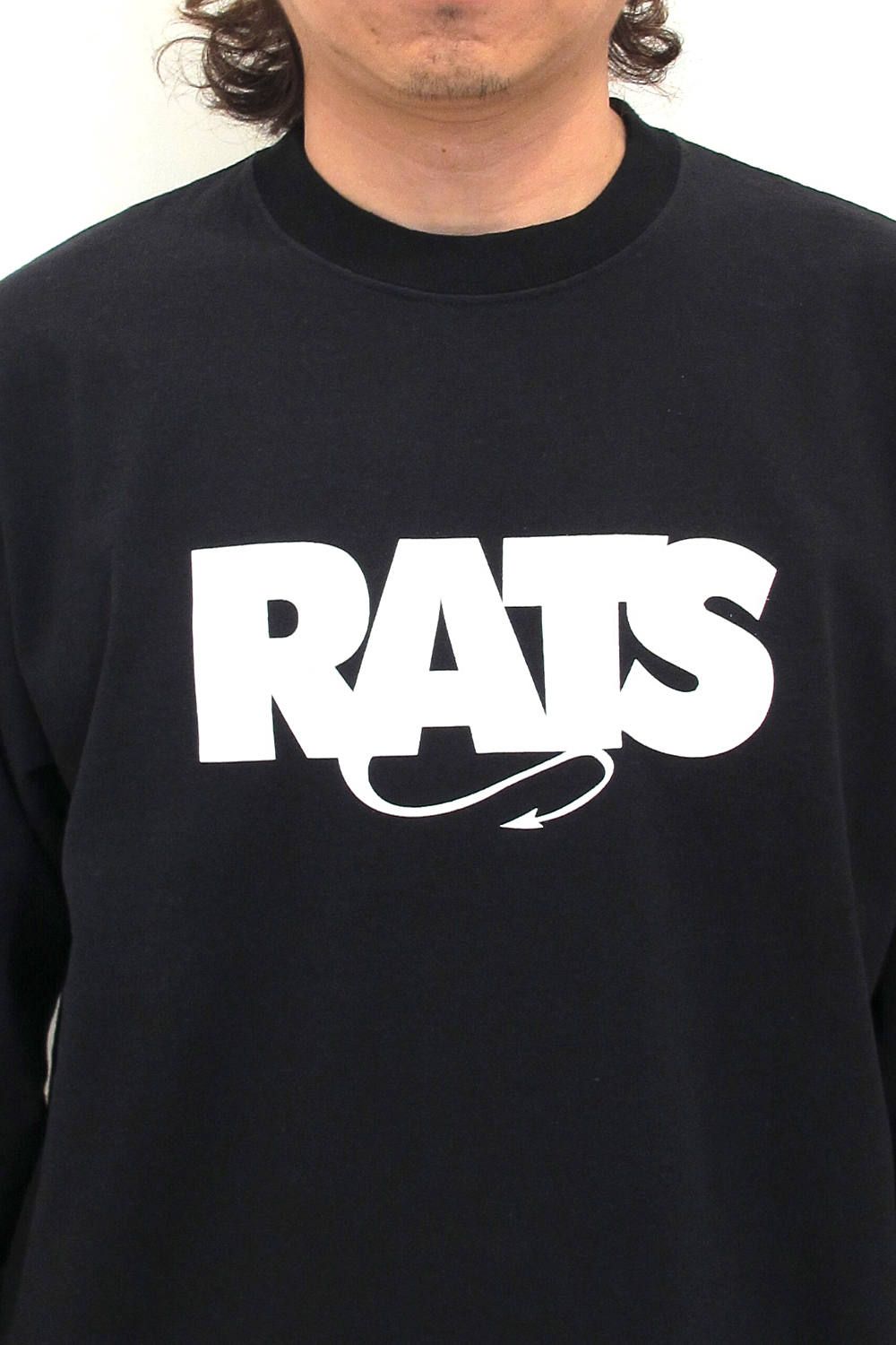 RATS - BOX LOGO L/S (BLACK) / 定番人気ロゴ ロンT | LOOPHOLE