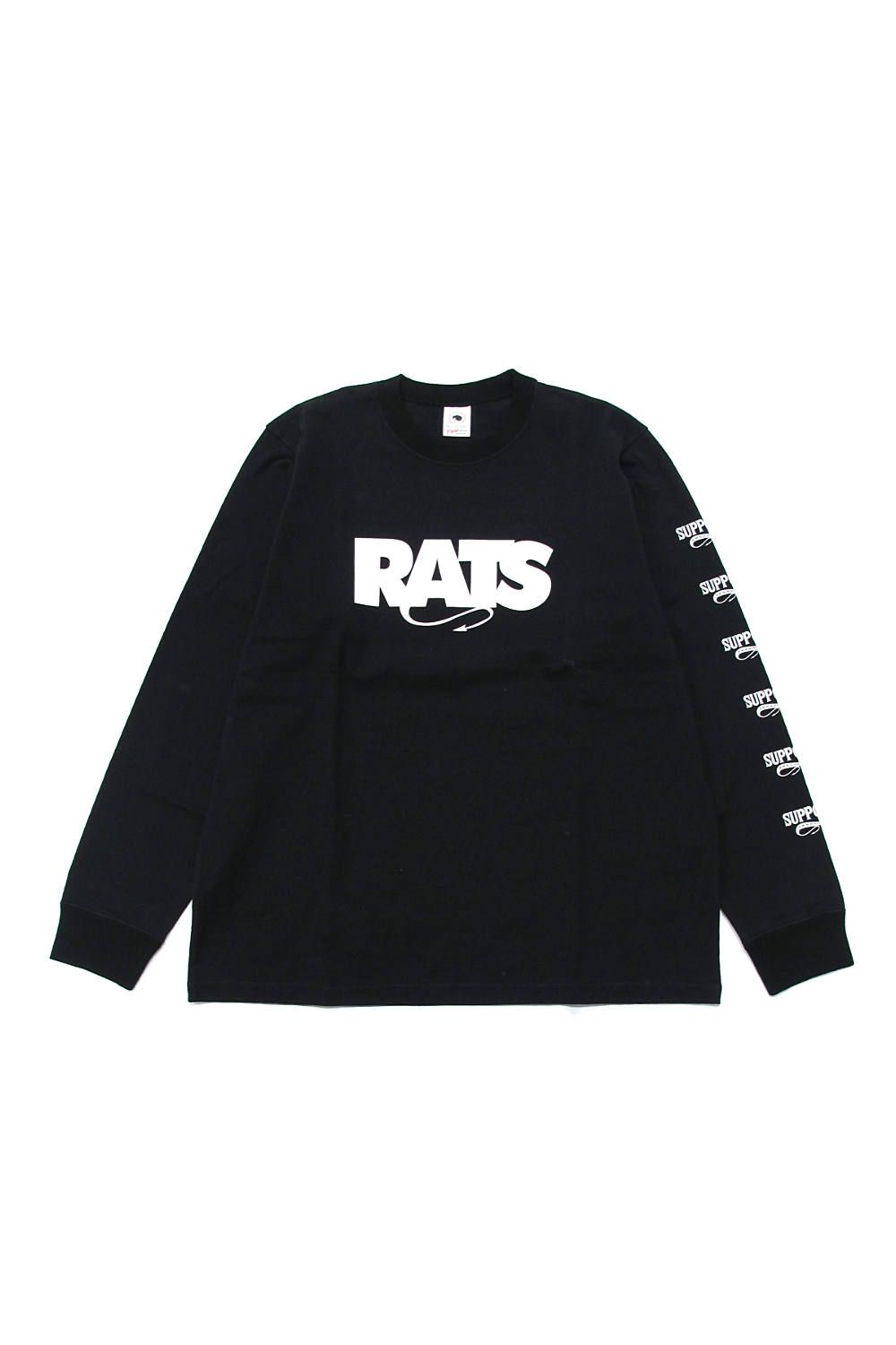 RATS - BOX LOGO L/S (BLACK) / 定番人気ロゴ ロンT | LOOPHOLE