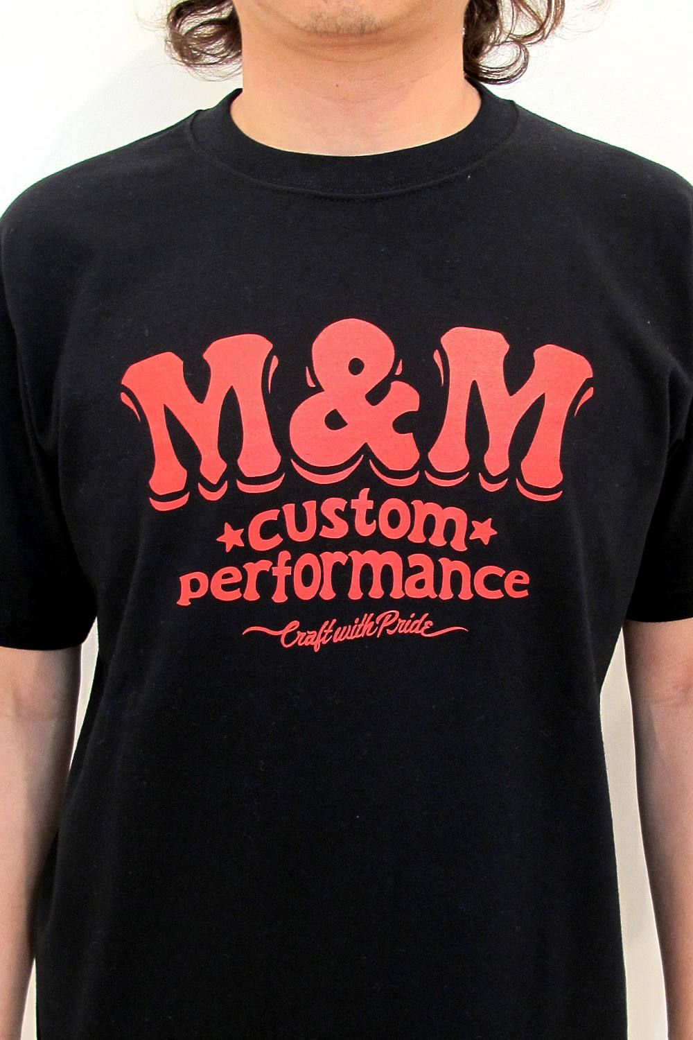 M&M CUSTOM PERFORMANCE - PRINT S/S TEE (WHITE) / ロゴプリントT