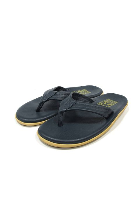 PT202 MEN'S THONG (NAVY) / 定番クラシックレザーサンダル