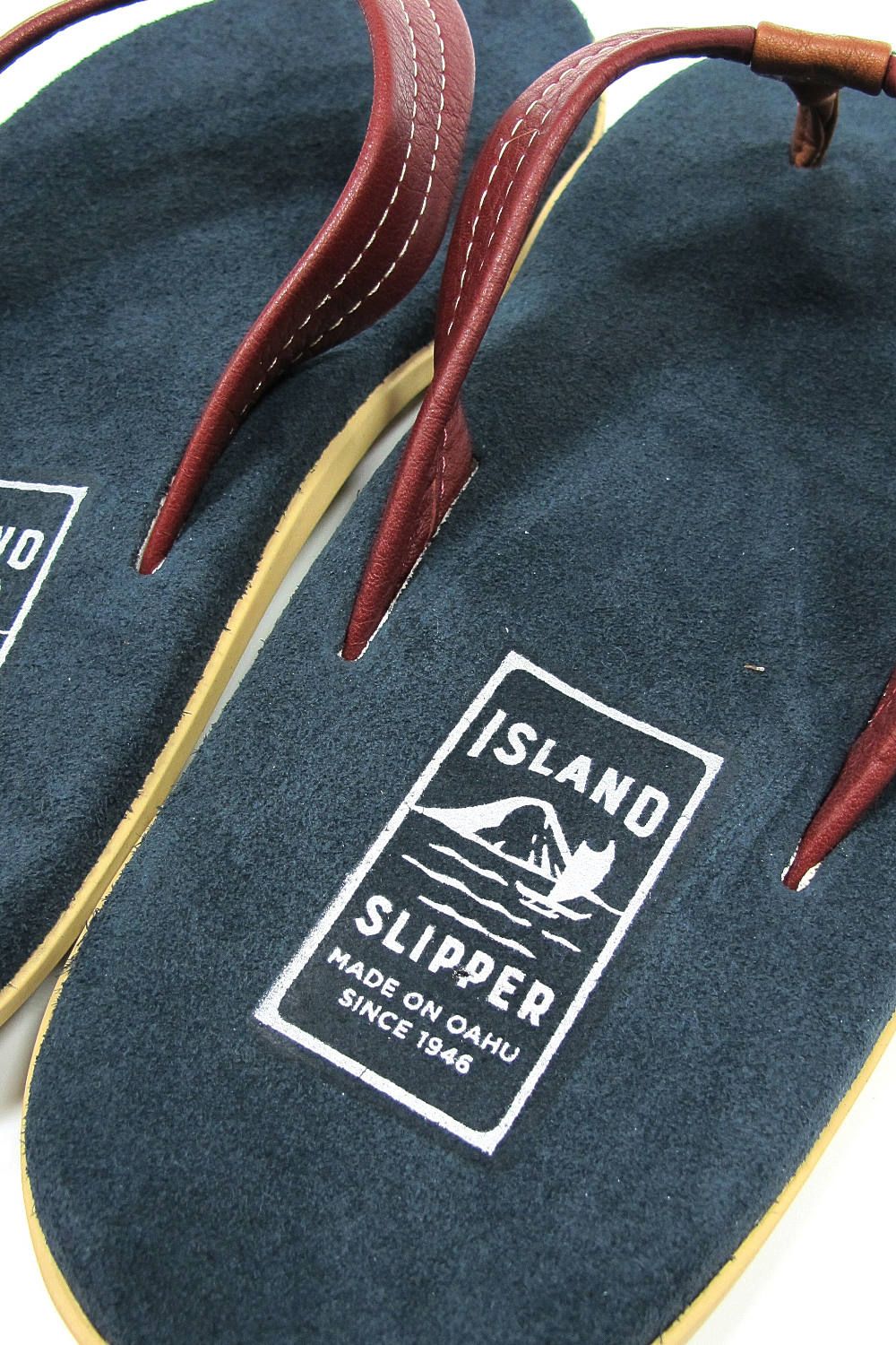 PT203ML MEN'S MALTI COLOR SUEDE LEATHER THONG (NAVY/OXBLOOD) / マルチカラースウェードサンダル
