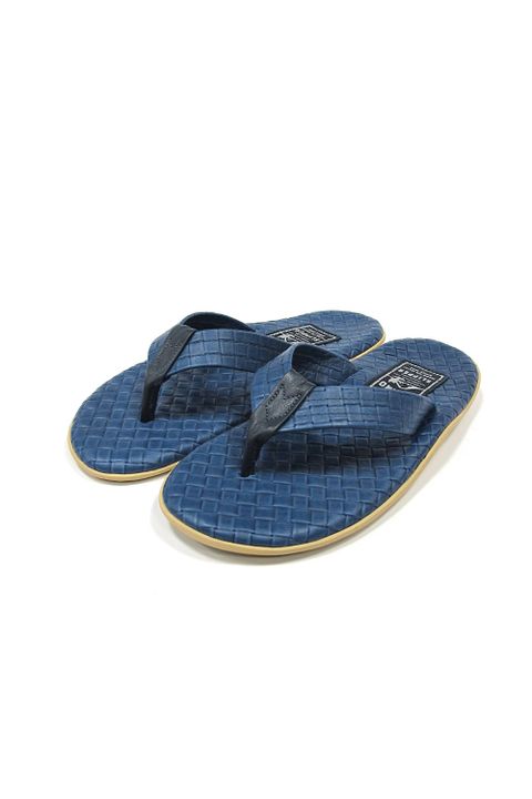 PT202SAS MEN'S SASSARI LEATHER THONG (ROYAL BLUE) / クラシックイタリアンウィーブサンダル
