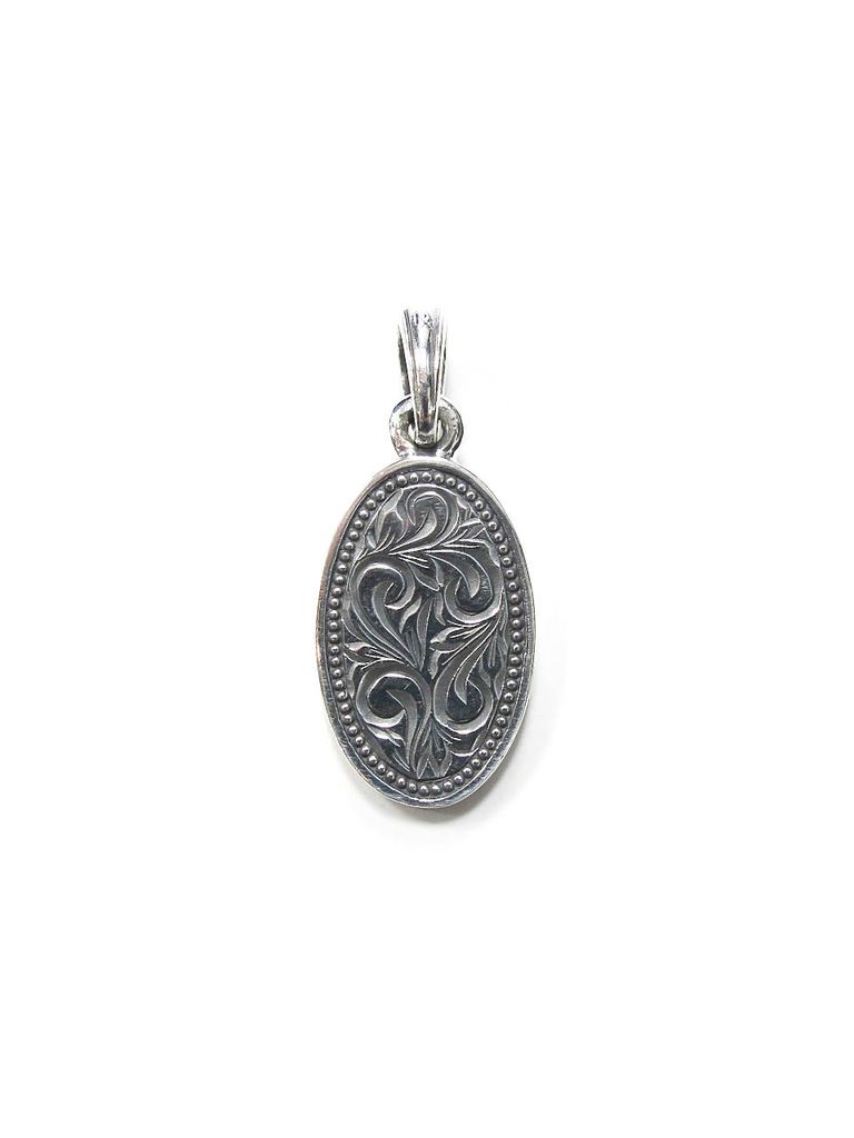 ANTIDOTE BUYERS CLUB - ENGRAVED PLATE PENDANT (SILVER 