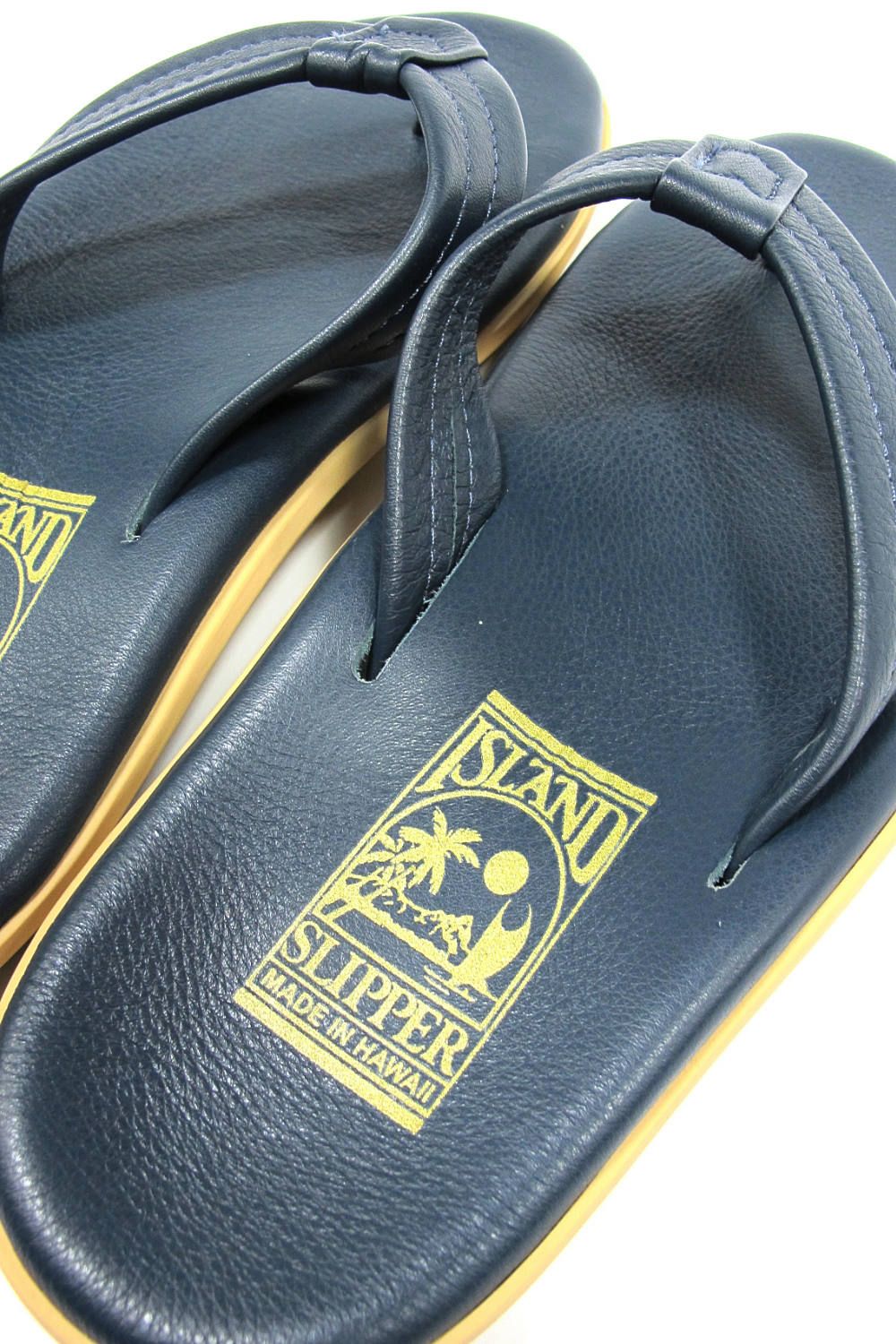 PT202 MEN'S THONG (NAVY) / 定番クラシックレザーサンダル