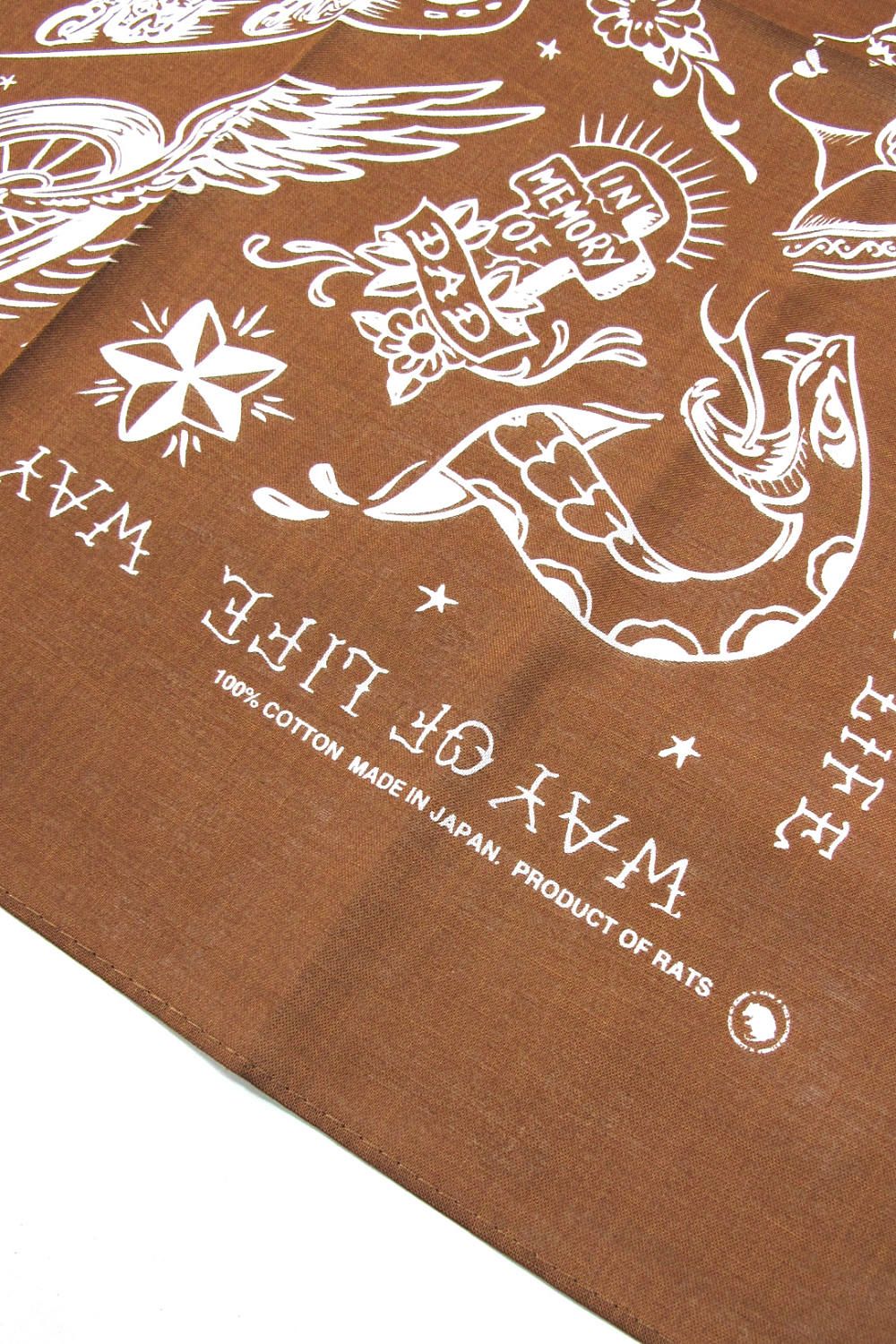 RATS - RATS TOKYO BANDANA (BURGUNDY) / ×MAGICAL DESIGN