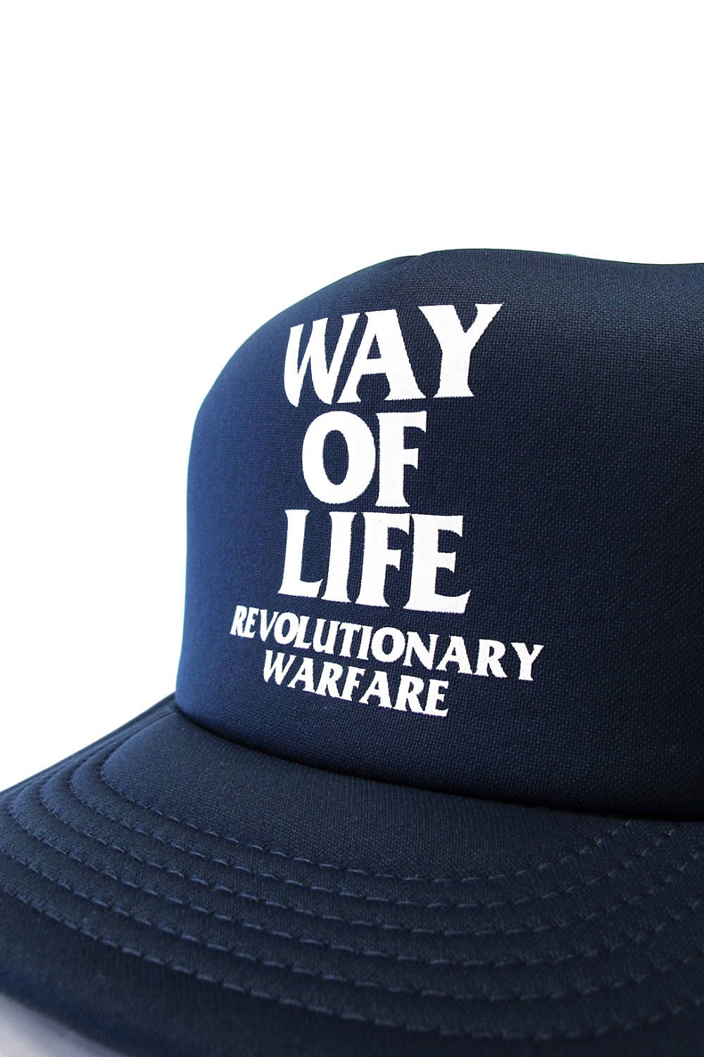 RATS - WAY OF LIFE MESH CAP (NAVY) / 定番人気ロゴ メッシュキャップ ...