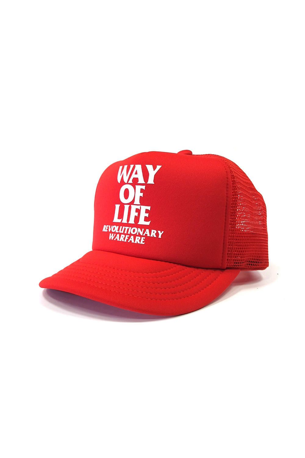 RATS - WAY OF LIFE MESH CAP (RED) / 定番人気ロゴ メッシュ
