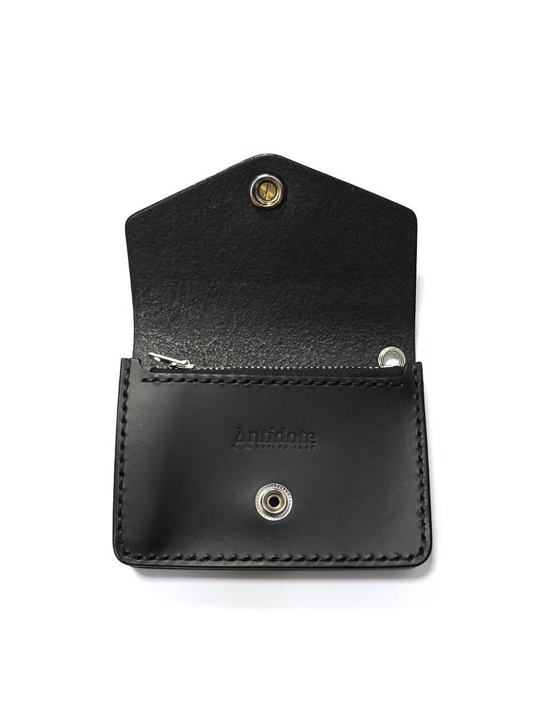 ANTIDOTE BUYERS CLUB - COMPACT TRUCKER WALLET (BLACK SMOOTH  