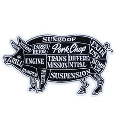 PORK STICKER (BLACK) / ポークステッカー