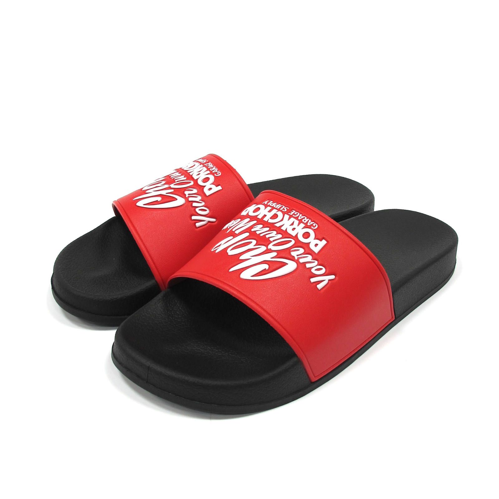 PORKCHOP GARAGE SUPPLY - CHOP YOUR OWN WOOD SANDALS (RED