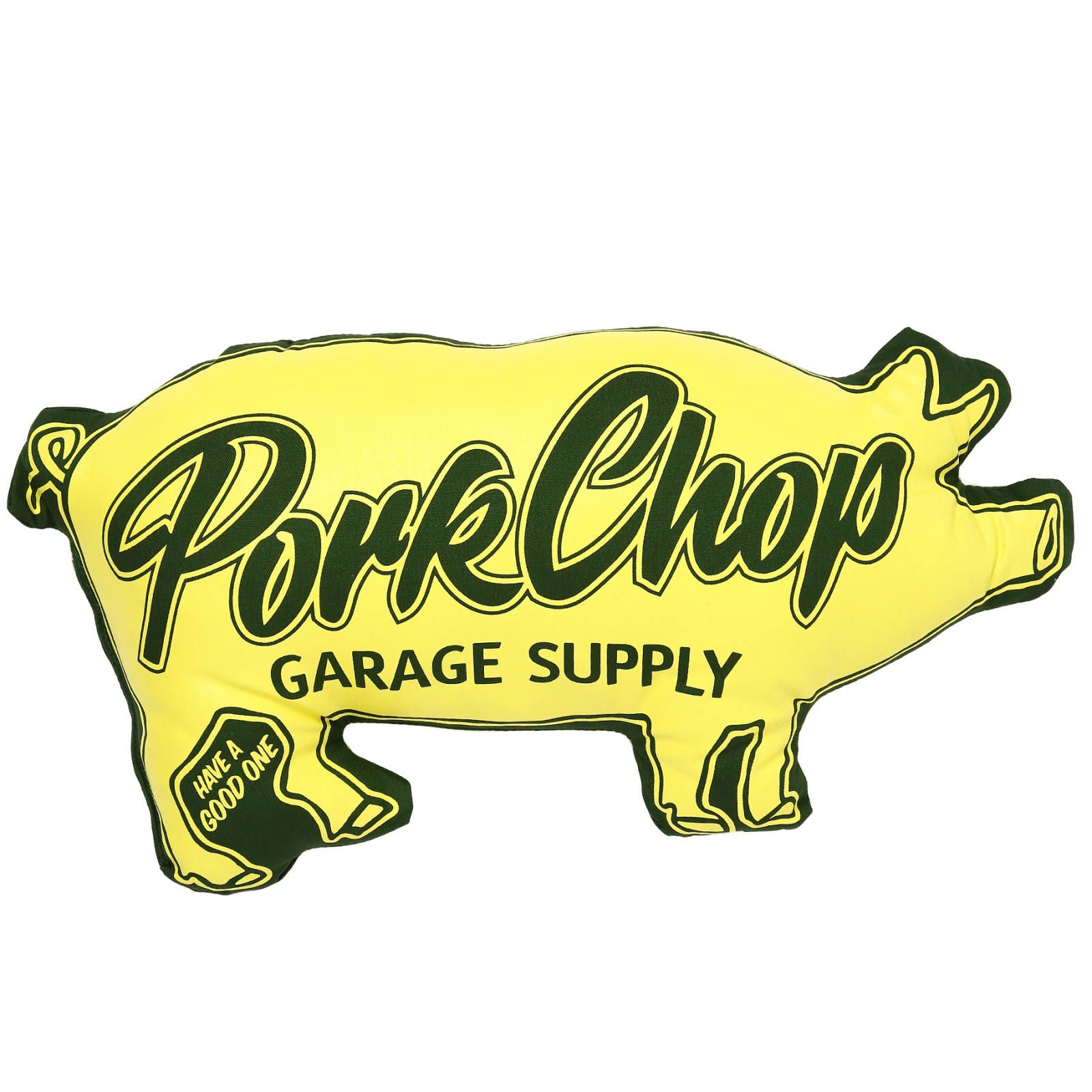 PORK CUSHION (YELLOW/DARK GREEN) / ポーククッション