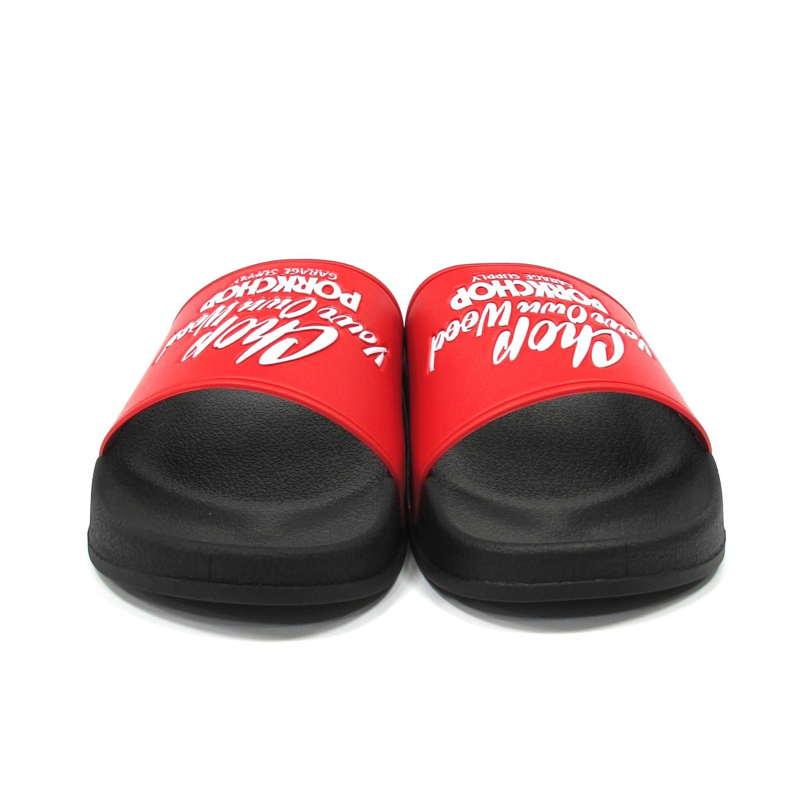 CHOP YOUR OWN WOOD SANDALS (RED) / エンボスロゴ シャワーサンダル