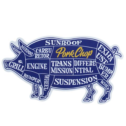 PORK STICKER (BLUE) / ポークステッカー